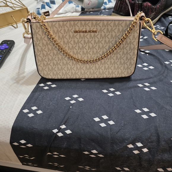 Michael Kors Beige Crossbody Bag - Picture 1 of 4